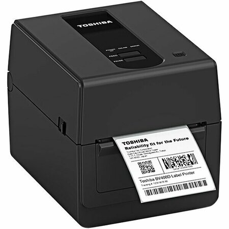 TOSHIBA BV420D 4'' 300 DPI Direct Thermal Barcode Printer with Black Finish - Ethernet/USB 105BV420DTQM